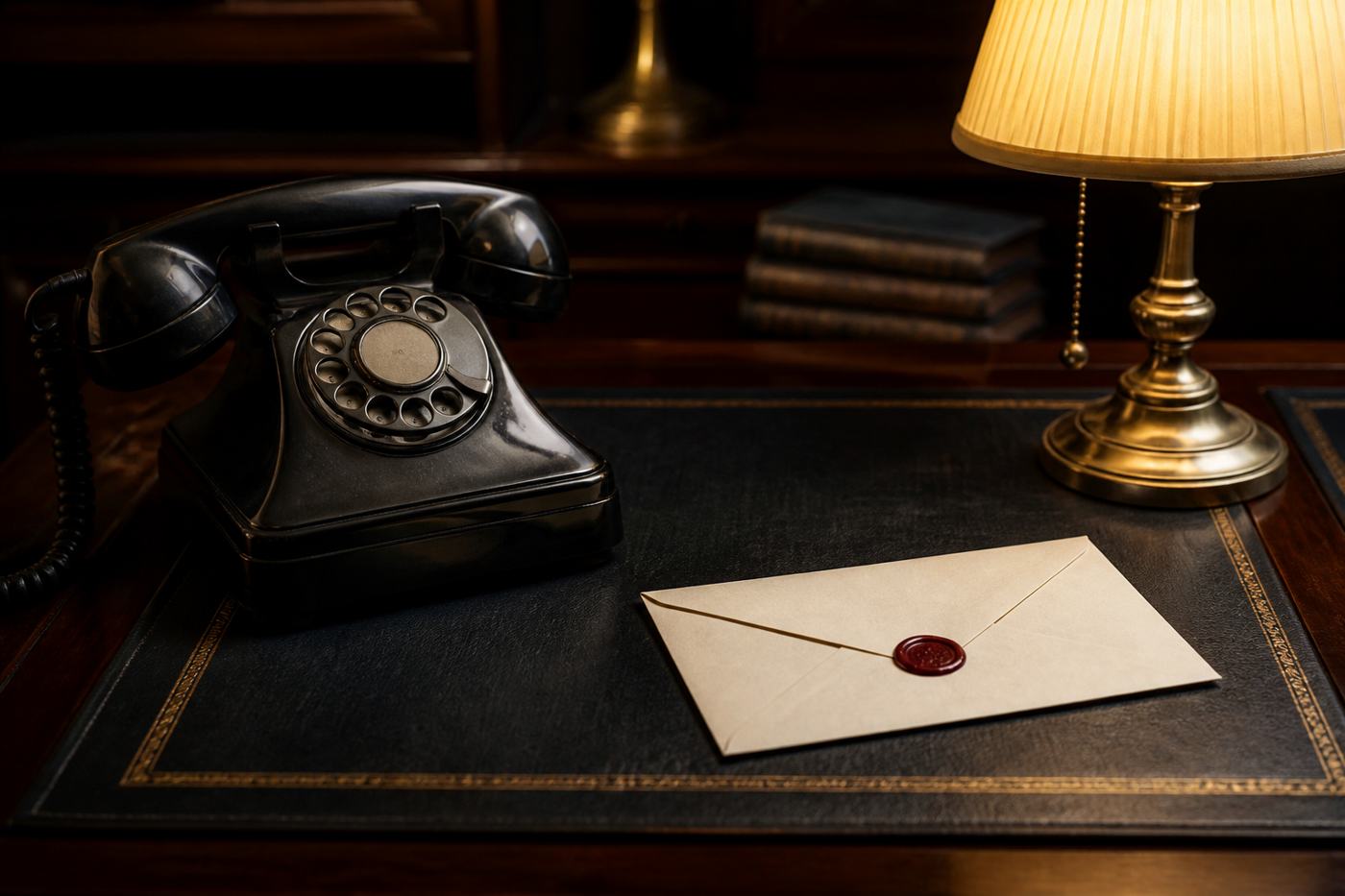 Desk telephone and envelope, N1Bet contact page banner