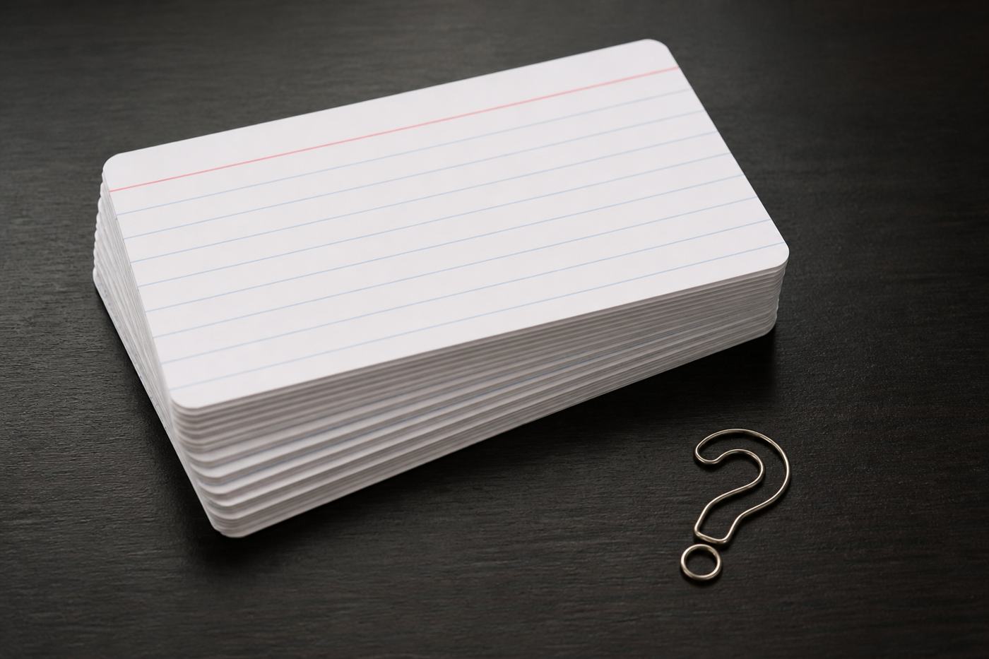 Index cards and a paper clip, N1Bet FAQ banner