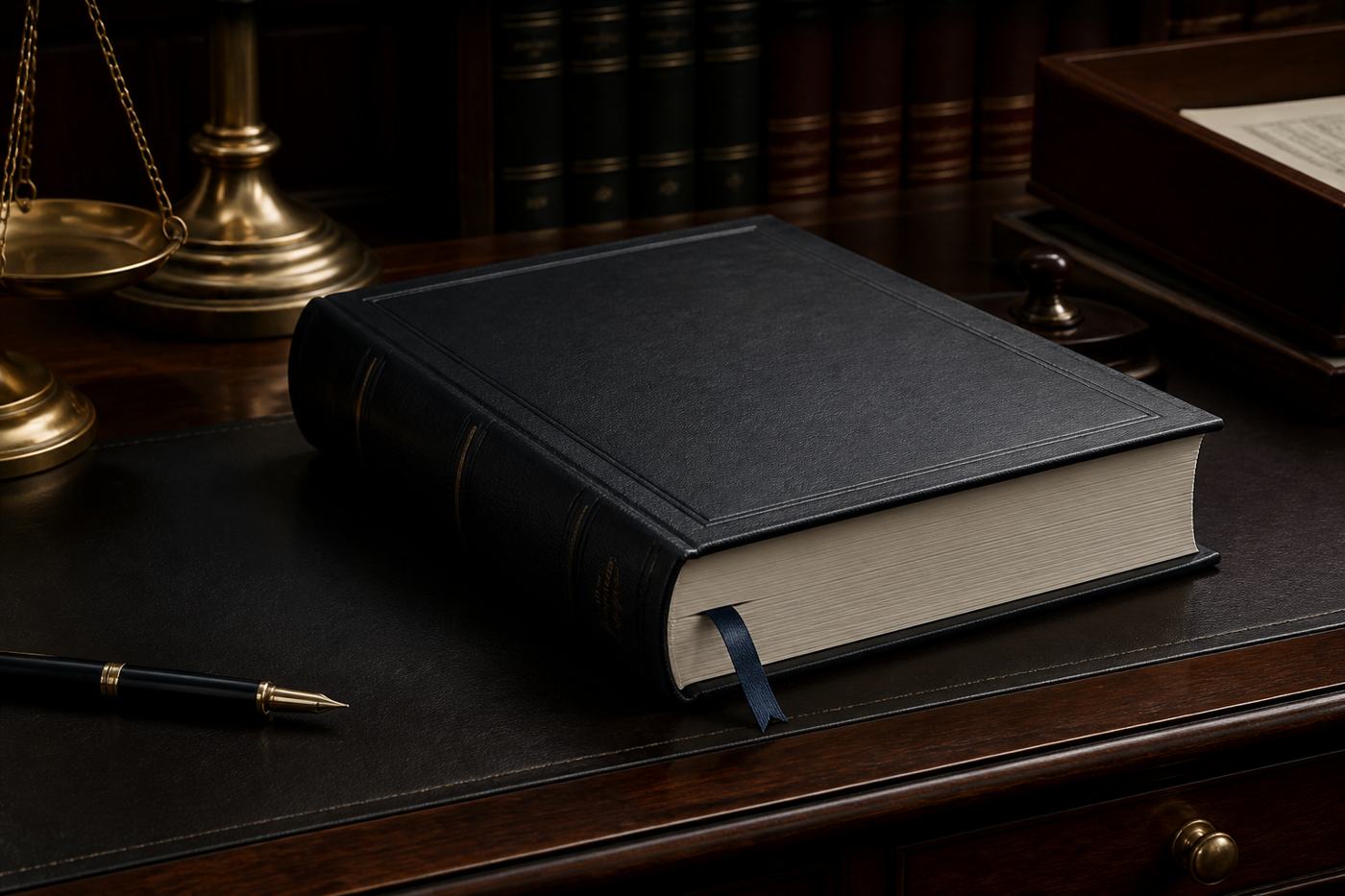 Bound contract book on a dark desk, N1Bet terms banner