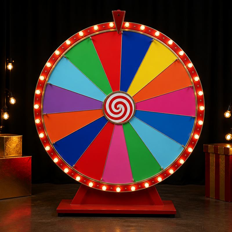 Colour prize wheel still-life for Mega Wheel live at N1Bet