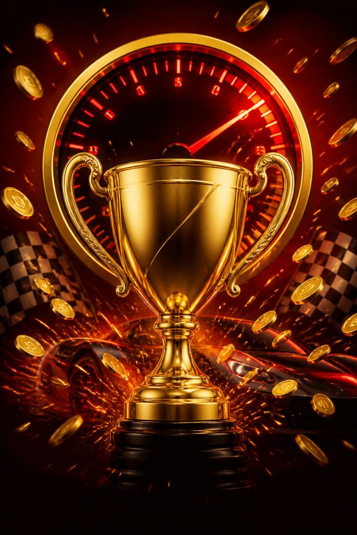 Gold trophy and speedometer for N1 Million exclusive at N1Bet