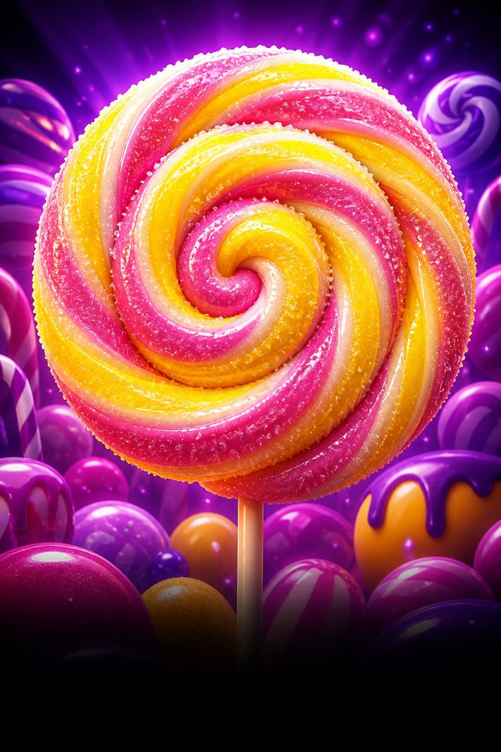 Giant swirl lollipop for Sugar Rush at N1Bet
